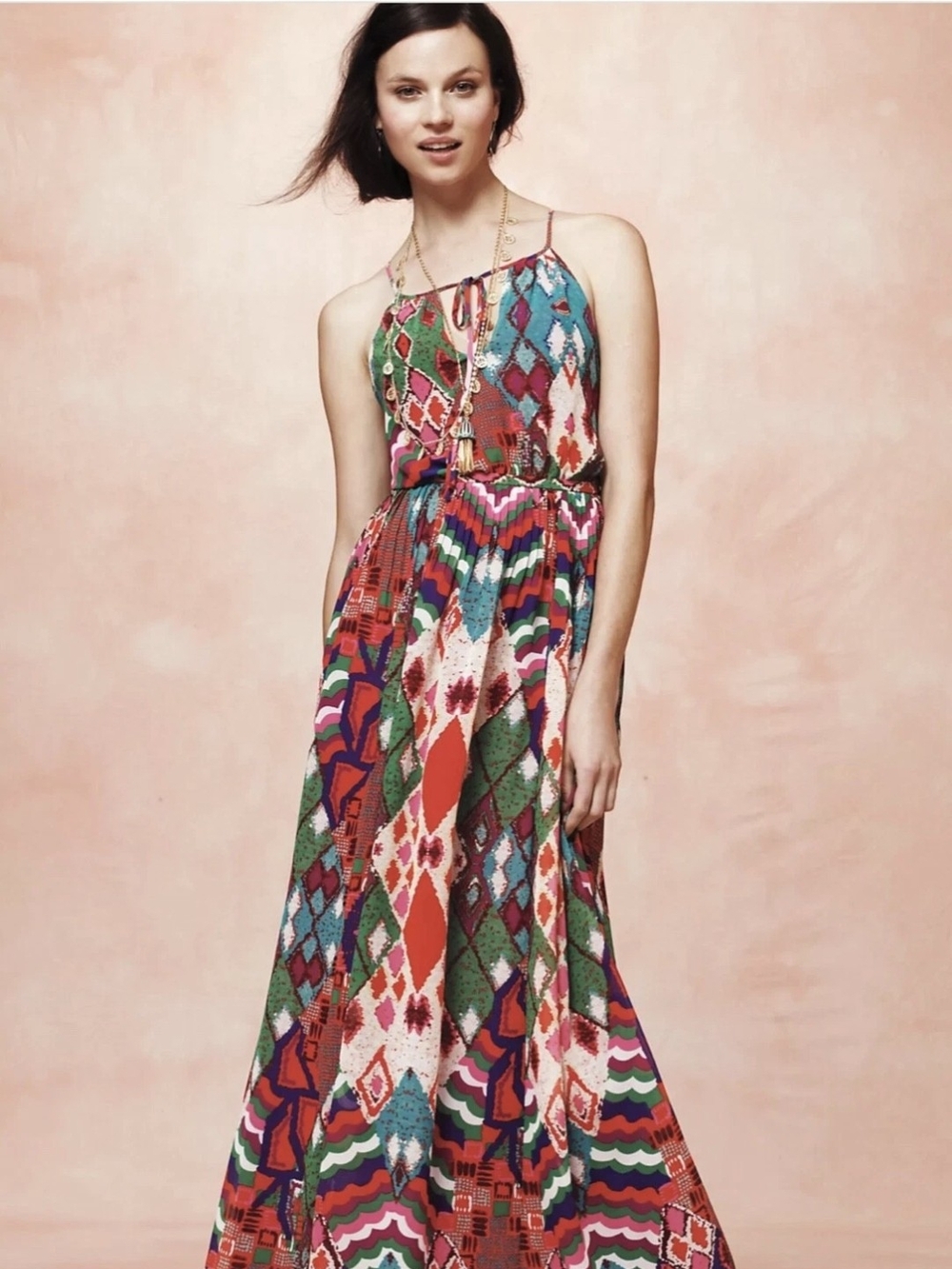 Anthropologie Maeve Tarana Maxi Dress